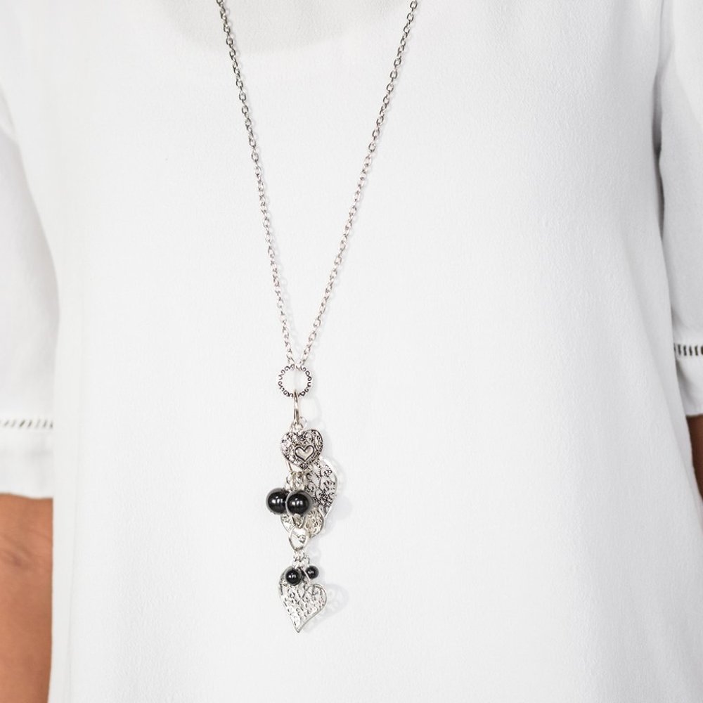 Take The Plunge Black Necklace Set